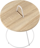 Журнальный столик Sheffilton SHT-CT36 (белый муар/дуб сонома) - фото2