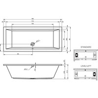 Ванна Riho Lusso 190x80 - фото2