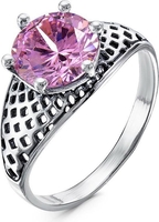 Кольцо Wolves Нежный поцелуй Серебрение 1644 (р.20, камень розовый) - фото, картинка Кольцо Wolves Нежный поцелуй Серебрение 1644 (р.20, камень розовый) - фото