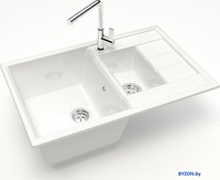 Кухонная мойка MARRBAXX Карельский камень модель 210/G31 (белый) - фото2