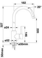 Смеситель Blanco Mida Silgranit (жемчужный) - фото2