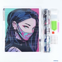 Алмазная мозаика Школа талантов Девушка неон 10656195 - фото2