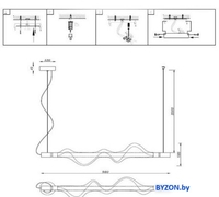 Подвесная люстра Aployt Adilin APL.647.03.12 - фото2, картинка2 Подвесная люстра Aployt Adilin APL.647.03.12 - фото2