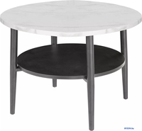 Журнальный столик Signal Ella B (мрамора/черный) - фото