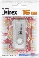 USB Flash Mirex SWIVEL WHITE 16GB (13600-FMUSWT16) - фото2