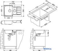 Кухонная мойка Alveus Line 70 1082559 - фото2