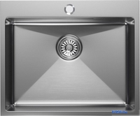 Кухонная мойка Mixline Pro 555133 (сатин, с сифоном) - фото