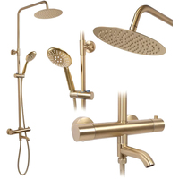 Душевая система Rea Lungo matt gold REA-P6604 - фото