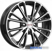 Литые диски K&K Меандр 16x6" 4x100мм DIA 67.1мм ET 40мм Алмаз черный - фото