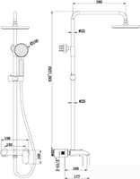 Душевая система Bravat Pure F6335369CP-A-RUS - фото2