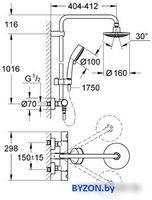 Душевая система Grohe New Tempesta Cosmopolitan System 160 (27922 000) - фото2
