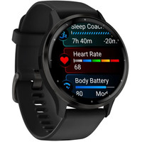 Умные часы Garmin Venu 3 (черный, с силиконовым ремешком) - фото2