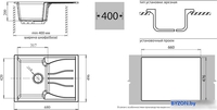 Кухонная мойка GranFest Standart GF-S680L (песочный) - фото2