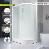 Душевая кабина Domani-Spa Delight Slim 128 L 120x80 DS01DS128LLWM00 - фото2