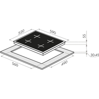 Варочная панель MAUNFELD EVI.594.FL2(S)-GR - фото2
