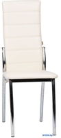 Стул ВВР Прага (ваниль/хром, экокожа) - фото