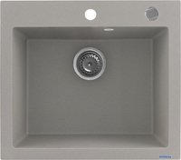 Кухонная мойка Kernau KGS H 60 1B Grey Metallic - фото