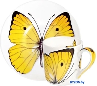 Чашка Taitu Freedom Butterfly 1-891-A (желтый) - фото, картинка Чашка Taitu Freedom Butterfly 1-891-A (желтый) - фото