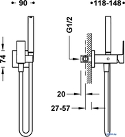 Гигиенический душ Tres Cuadro 00612301Ac - фото2