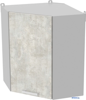 Шкаф навесной Интерлиния Компо ВШУ-720 (бетон лайт) - фото