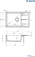 Кухонная мойка Deante ZQE_N11B - фото2
