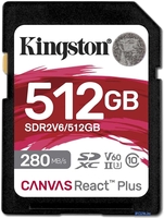 Карта памяти Kingston Canvas React Plus V60 SDXC 512GB - фото