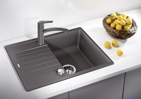 Кухонная мойка Blanco Zia 45 S Compact 527379 (вулканический серый, клапан-автомат) - фото2, картинка2 Кухонная мойка Blanco Zia 45 S Compact 527379 (вулканический серый, клапан-автомат) - фото2