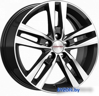 Литые диски K&K Rassvet 16x6.5" 5x100мм DIA 67.1мм ET 38мм Алмаз черный - фото