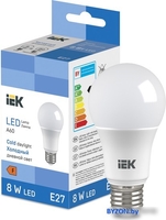 Светодиодная лампочка IEK LED Bulb A60 710lm 6500K E27 - фото