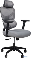 Офисное кресло AksHome Pascal (ткань/сетка, серый) - фото