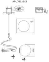 Подвесная люстра Aployt APL.333.16.01 - фото2, картинка2 Подвесная люстра Aployt APL.333.16.01 - фото2
