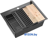 Кухонная мойка Quadron ZH5845PVDBLM - фото