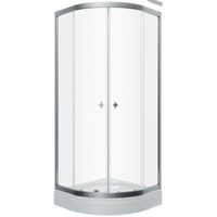 Душевой уголок Triton Альфа Хром А1 100х100 (прозрачное стекло) - фото