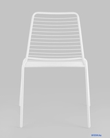 Стул Stool Group Дели LV-106-9016 (металл белый) - фото2, картинка2 Стул Stool Group Дели LV-106-9016 (металл белый) - фото2