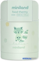 Термос для еды Miniland Thermy Dolce 600мл (бирюзовый/енот) - фото2, картинка2 Термос для еды Miniland Thermy Dolce 600мл (бирюзовый/енот) - фото2