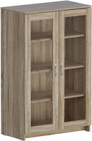 Тумба Mio Tesoro Сириус 2 двери со стеклом 78x123 2.02.03.390.3 (дуб сонома) - фото, картинка Тумба Mio Tesoro Сириус 2 двери со стеклом 78x123 2.02.03.390.3 (дуб сонома) - фото