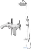 Душевая система Hansberge H5033 (белый хром) - фото