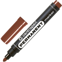 Маркер перманентный Centropen 2.5 мм 8566 0111 (коричневый) - фото