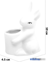 Подставка для зубочисток Elan Gallery Кролик-зайчик с зубочистками 950205 - фото2