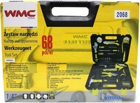 Дрель-шуруповерт WMC Tools 2068 (с 2-мя АКБ, кейс, набор оснастки) - фото2