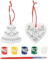 Набор для создания поделок/игрушек Bondibon Елочные украшения. Избушка ВВ1687 - фото2