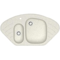 Кухонная мойка Berge BR-9550 (белый матовый) - фото