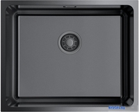 Кухонная мойка Omoikiri Tadzava 54-U/I-GM Ultra 4993267 (вороненая сталь) - фото