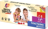 Пластилин Луч Школа творчества 29С 1763-08 (12 цв) - фото