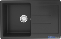 Кухонная мойка Ulgran U-507 (ультра-черный) - фото