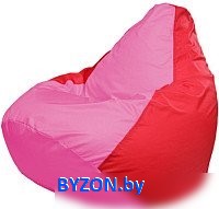 Кресло-мешок Flagman Груша Мега XXXL Г3.1-199 (розовый/красный) - фото