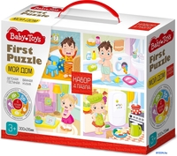 Развивающая игра Baby Toys First Puzzle 4 в 1. Мой дом 04364 - фото