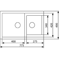 Кухонная мойка Zigmund & Shtain Rechteck 400.275 (индийская ваниль) - фото2