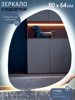 Зеркало с подсветкой eMZe 64x80 LED.NF.64.80.4К (с подсветкой) - фото2