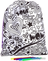 Набор для рисования Bondibon Сумка для раскрашивания для девочек ВВ2298 - фото2